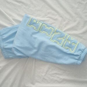 Victoria's Secret Pink XL - Blue Sweatpants Jogger Ivy Fleece Campus Pants New